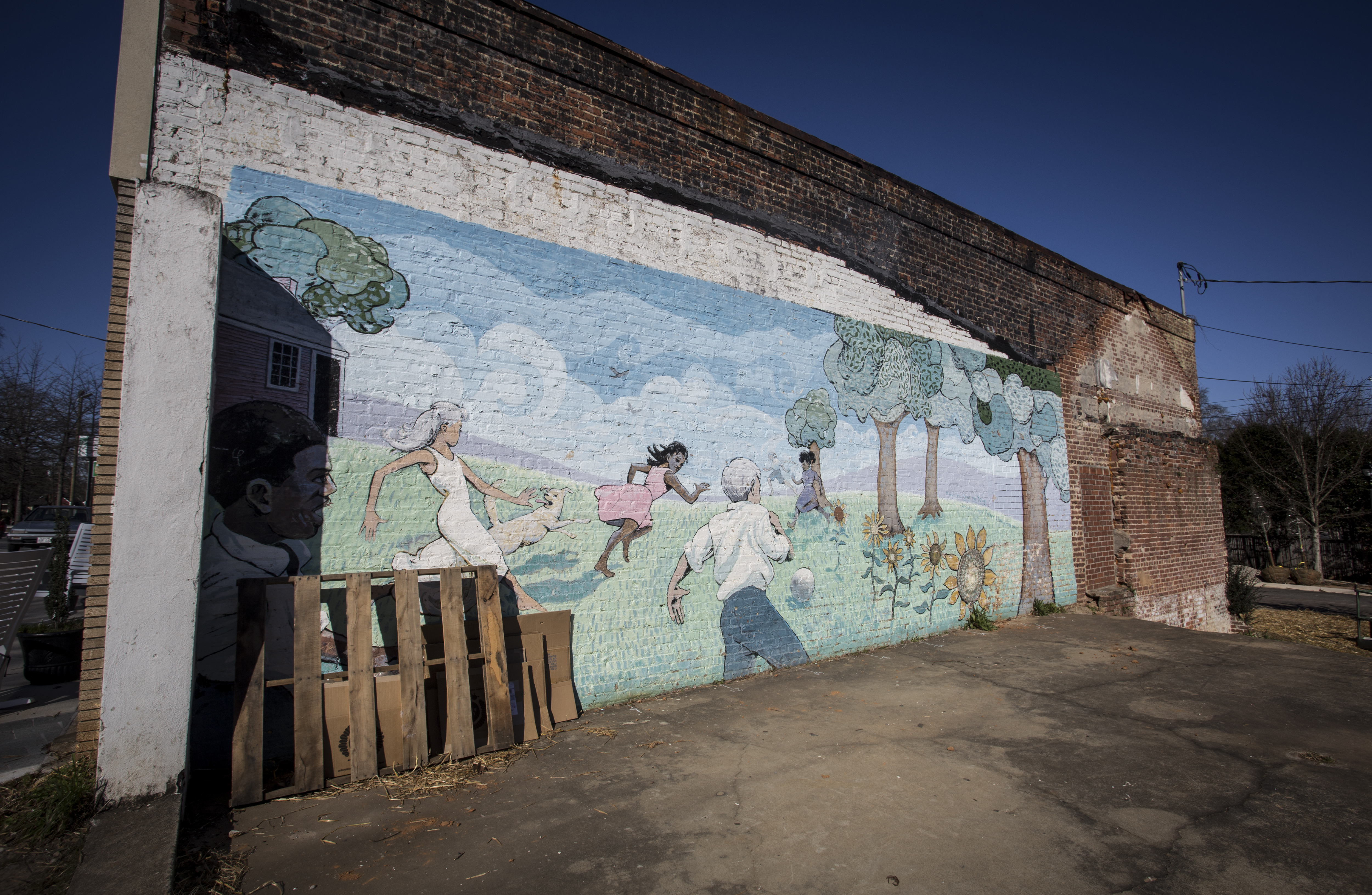 Oakhurst neighborhood mural
